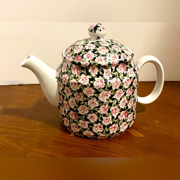 VTG Royal Crownford Teapot Sadler England. Pink Rose Chintz. Excellent Condition - Picture 1 of 7